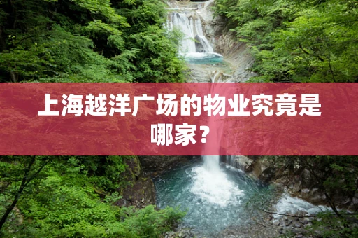 上海越洋广场的物业究竟是哪家？