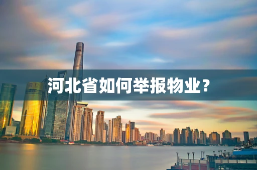 河北省如何举报物业？