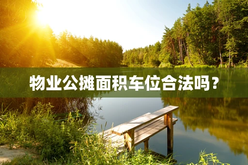 物业公摊面积车位合法吗？