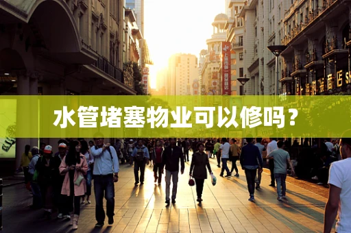 水管堵塞物业可以修吗？