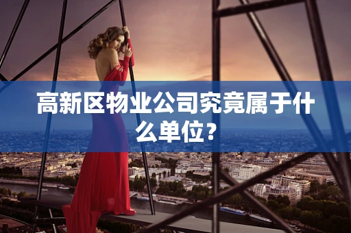 高新区物业公司究竟属于什么单位？
