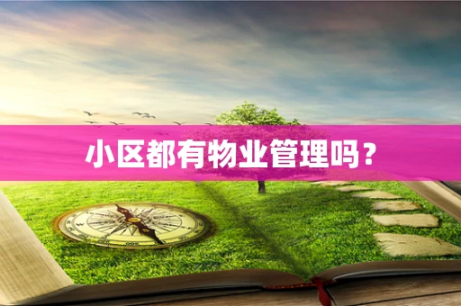 小区都有物业管理吗？