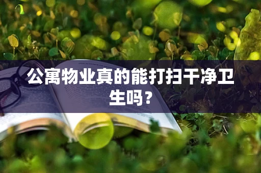 公寓物业真的能打扫干净卫生吗？