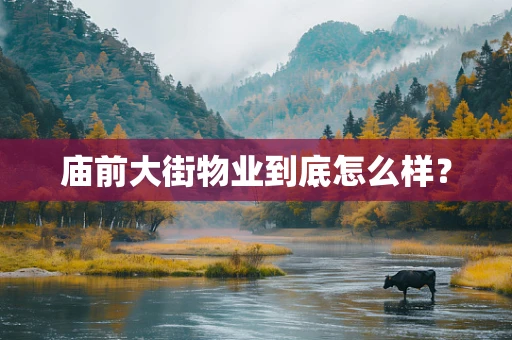 庙前大街物业到底怎么样？