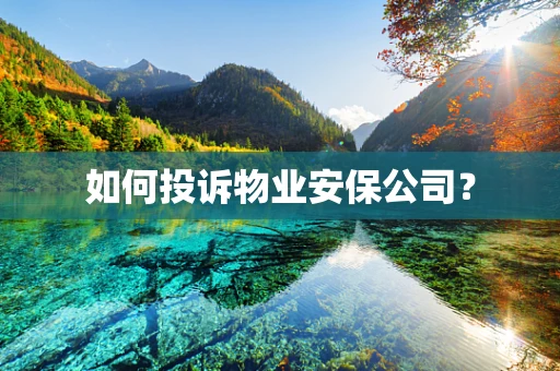 如何投诉物业安保公司？