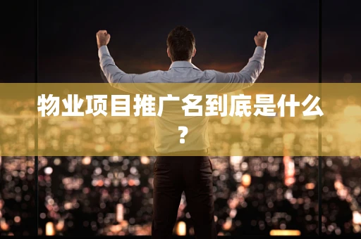 物业项目推广名到底是什么？