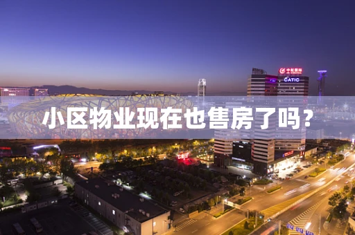 小区物业现在也售房了吗？