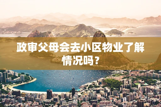 政审父母会去小区物业了解情况吗？
