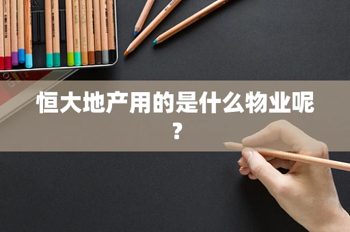 恒大地产用的是什么物业呢？