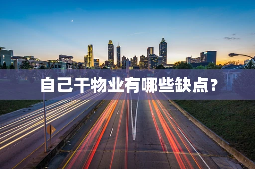 自己干物业有哪些缺点？