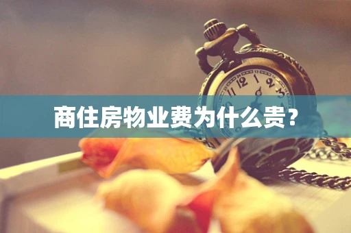 商住房物业费为什么贵？