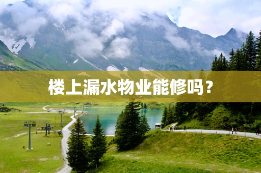 楼上漏水物业能修吗？