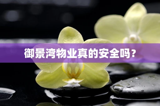 御景湾物业真的安全吗？