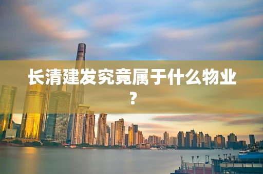 长清建发究竟属于什么物业？
