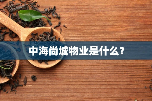 中海尚城物业是什么？
