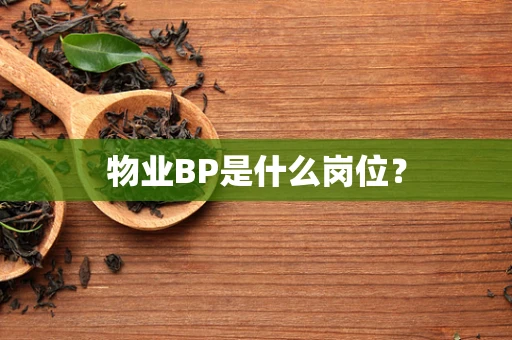 物业BP是什么岗位？