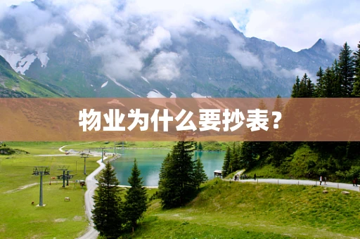 物业为什么要抄表？