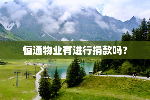 恒通物业有进行捐款吗？