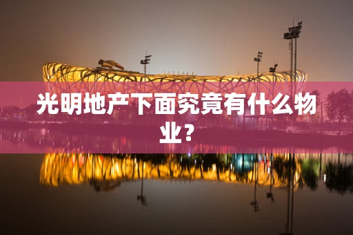 光明地产下面究竟有什么物业？