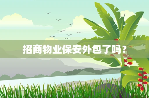 招商物业保安外包了吗？