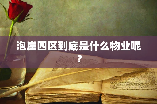 泡崖四区到底是什么物业呢？