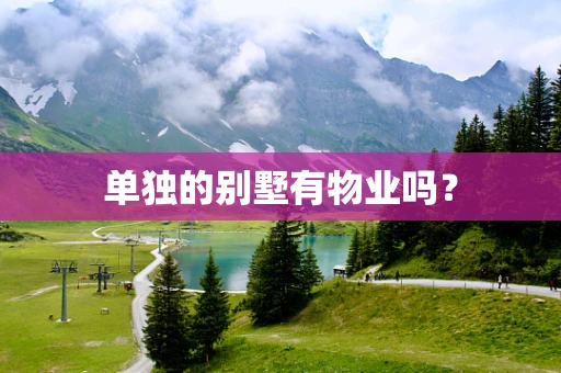 单独的别墅有物业吗？