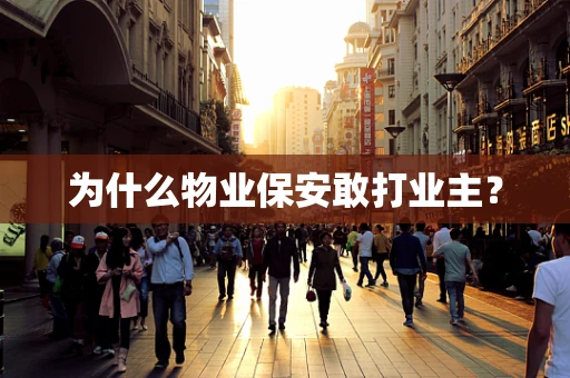 为什么物业保安敢打业主？
