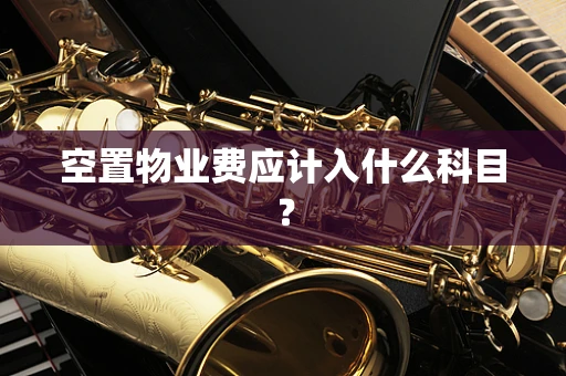 空置物业费应计入什么科目？