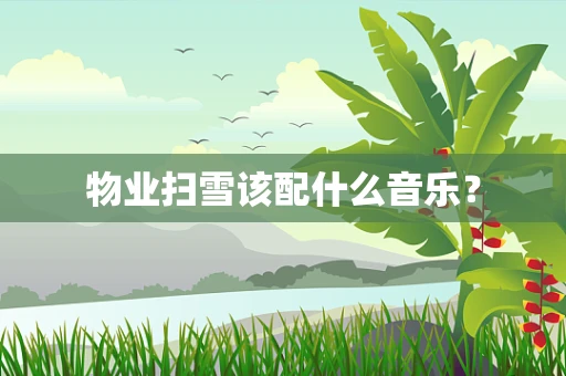物业扫雪该配什么音乐？