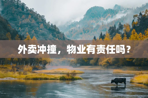 外卖冲撞，物业有责任吗？