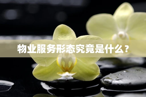 物业服务形态究竟是什么？