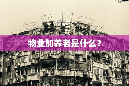 物业加养老是什么？