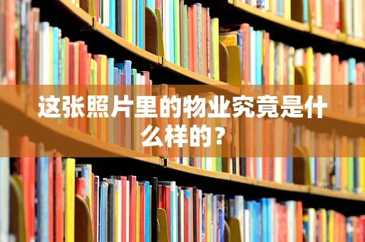 这张照片里的物业究竟是什么样的？