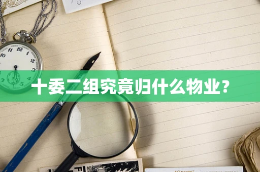 十委二组究竟归什么物业？