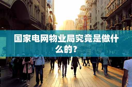国家电网物业局究竟是做什么的？