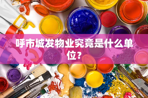 呼市城发物业究竟是什么单位？
