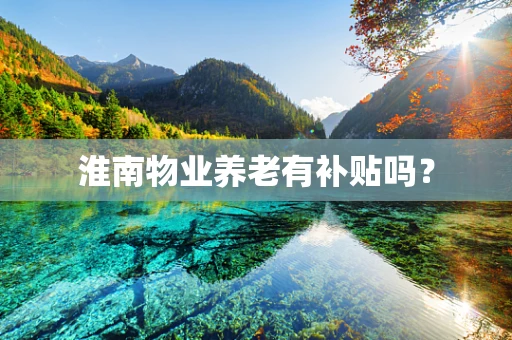 淮南物业养老有补贴吗？
