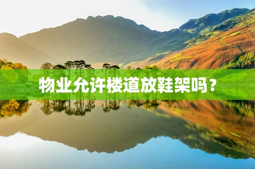 物业允许楼道放鞋架吗？