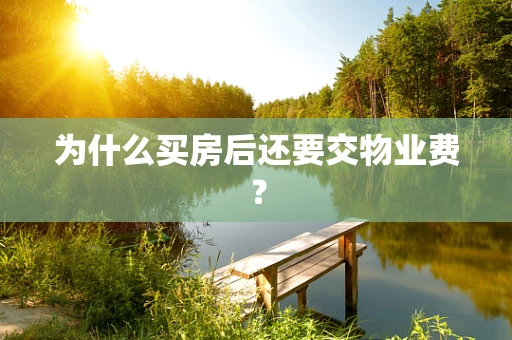 为什么买房后还要交物业费？