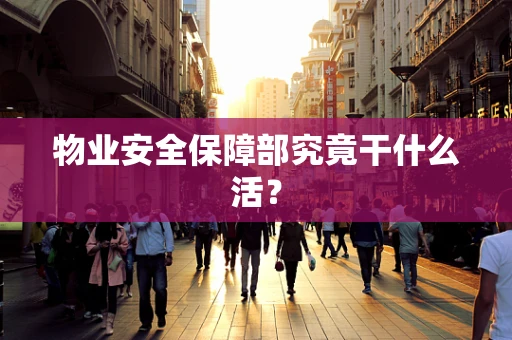物业安全保障部究竟干什么活？