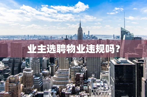 业主选聘物业违规吗？