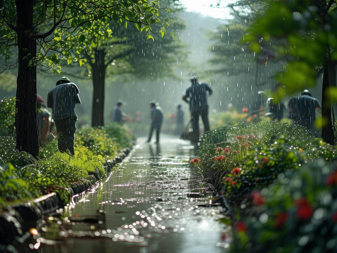 雨后物业人都在忙些啥？